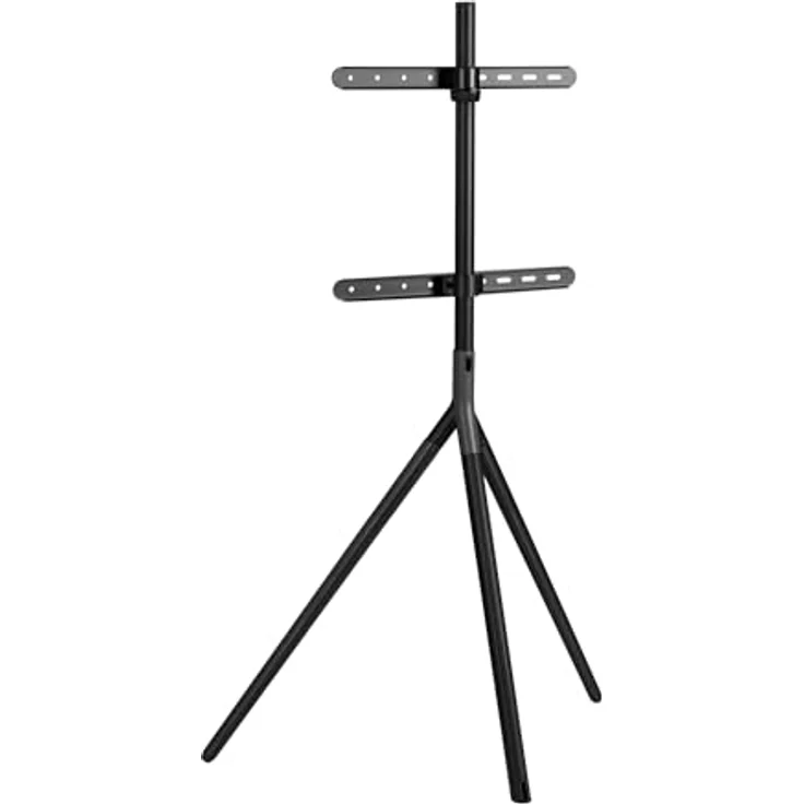 pro.tec TV-Halterung ‘Valle’, freistehend für max. 65 Zoll, VESA bis 400x400 mm, Tragfähigkeit 40 kg, Schwarz – Bild 3