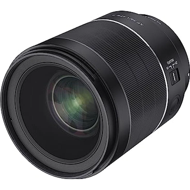 Samyang AF 35mm F1,4 II FE für Sony E – Autofokus Vollformat & APS-C Weitwinkel Objektiv Festbrennweite spiegellose , Mount Systemkameras Alu Gehäuse Wetterschutz Sony A9 A7 A1 Alpha 6000 Serie – Bild 1