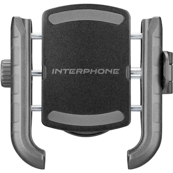 Interphone CRAB Telefonhalterung zur Lenkermontage, universelle Smartphone Halterung mit PRO-Anti-Vibrationsmodul, Schwarz – Bild 2