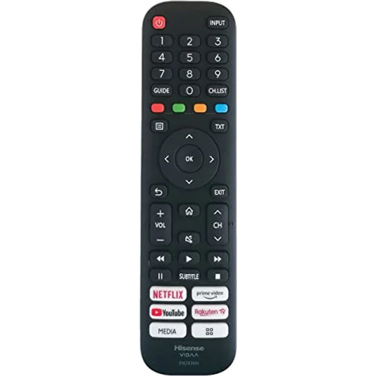 Hisense EN2X30H, originale Fernbedienung für VIDAA mit direktem Zugriff auf Netflix, Prime Video und YouTube – Bild 1