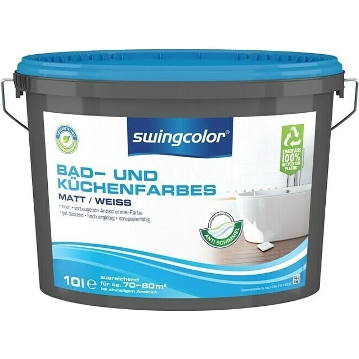Swingcolor Bad- & Küchenfarbe (Weiß 10 l Matt)