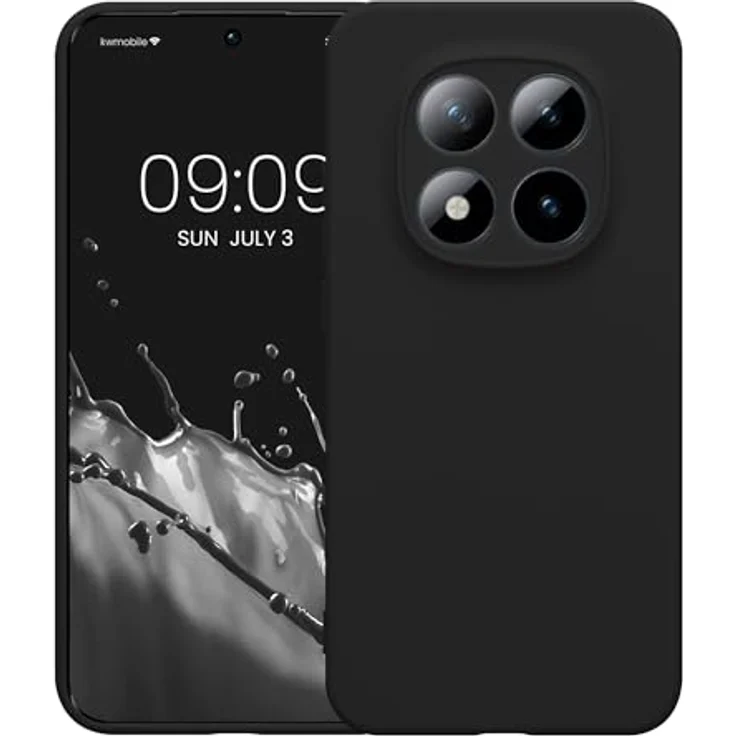 kwmobile Handyhülle kompatibel mit Xiaomi Redmi Note 15 Pro 5G - Flexible Silikon Schutzhülle in Schwarz matt, rutschfest und reißfest mit präzisen Ausschnitten – Bild 5