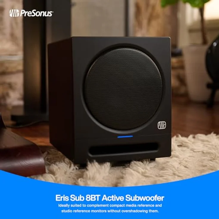 PreSonus Eris Sub 8BT – Aktiver 8" Studio-Subwoofer mit Bluetooth für Multimedia, Gaming und Musikproduktion in Studioqualität – Bild 4