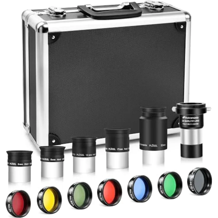 astromania Astronomischen Teleskop Zubehör Kits, 1.25'' Eyepiece and Filter Kit Deluxe Version