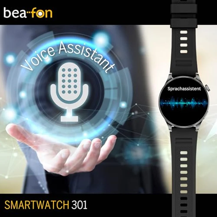 Beafon Watch 301 Bluetooth Smartwatch IP67 Display Vibration – Bild 6