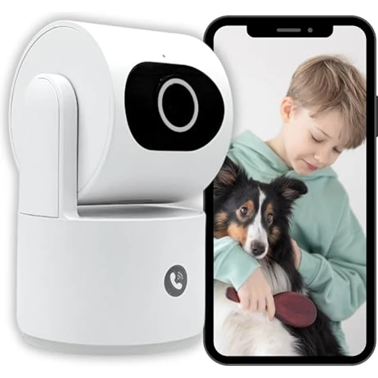 Konyks CAMINI CARE 2, Netzwerkkamera mit Wi-Fi, weiss – Bild 1