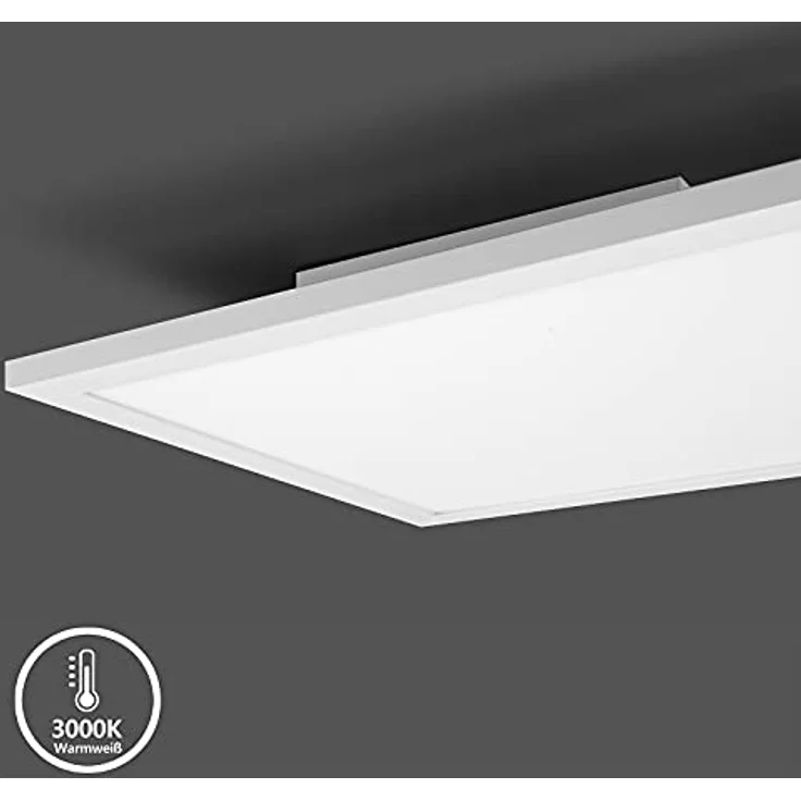 IMPTS LED Deckenleuchte 30x60cm, Neutralweiß 3000K, 27W, Schlankes Design für Wohnzimmer, Schlafzimmer, Keller, Küche - Weißer Rahmen – Bild 3