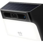 eufy Security Solar Wall Light Cam S120, kabellose 2K Solar Überwachungskamera aussen, nachhaltige Stromversorgung, bewegungsaktiviertes Licht, KI-Erkennung, wasserdicht, Spotlight, ohne Gebühren
