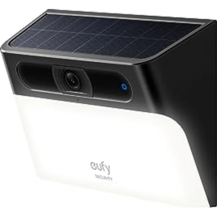 eufy Security Solar Wall Light Cam S120, kabellose 2K Solar Überwachungskamera aussen, nachhaltige Stromversorgung, bewegungsaktiviertes Licht, KI-Erkennung, wasserdicht, Spotlight, ohne Gebühren – Bild 1