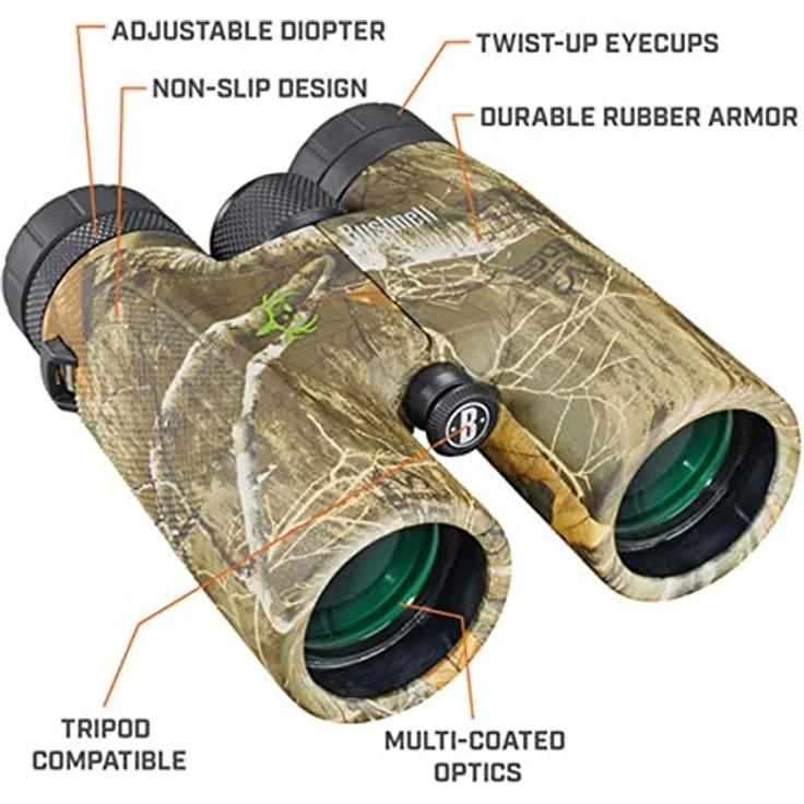 Bushnell PowerView 10x42, Fernglas mit kristallklarem Bild und natürlicher Farbwiedergabe – Bild 8