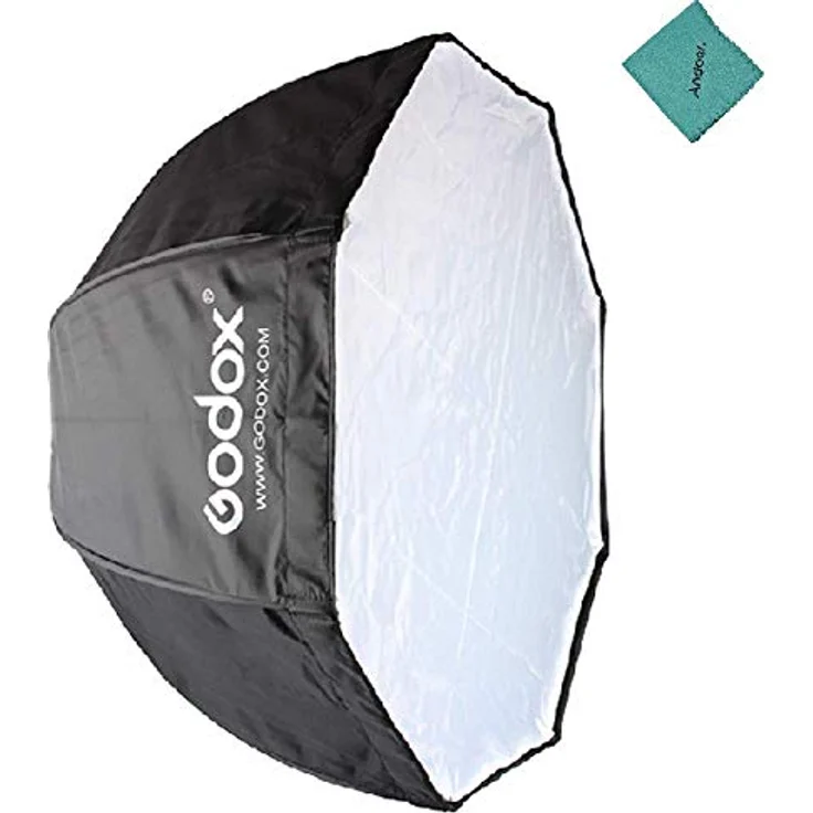 Godox 120cm / 47.2in Tragbare Octagon Softbox Regenschirm Brolly Reflektor für Blitzgerät – Bild 2