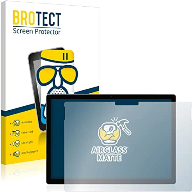BROTECT Entspiegelungs-Panzerglasfolie für Microsoft Surface Book 2 13.5" Schutzglas Schutz-Folie Matt [Extrem Kratzfest 9H, Anti-Reflex, – Bild 2