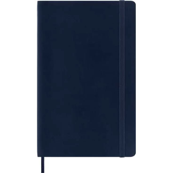 Moleskine Notizbuch Large/A5, Liniert, Soft Cover, in Saphirblau, mit Gummiband und Lesezeichenband – Bild 2