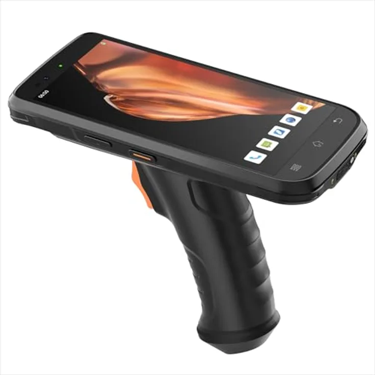Inateck Android 12 PDA Barcode Scanner SE4710, 6" Touchscreen, IP66, 1D/2D, Pistolengriff, 6500mAh, Bluetooth 5.0, Wi-Fi 6 & 4G, für Einzelhandel und Logistik