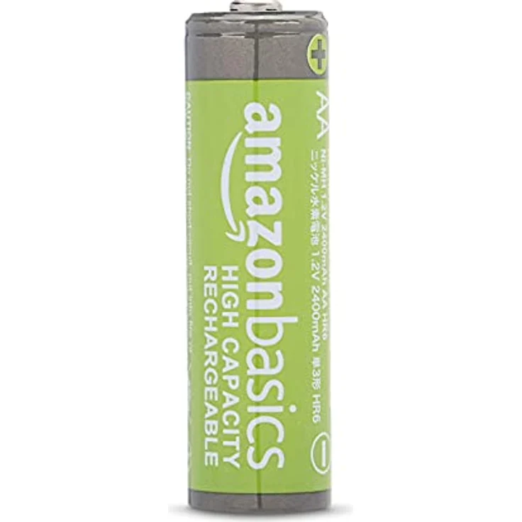 Amazon Basics AA-Batterien mit hoher Kapazität, wiederaufladbar, 2400 mAh, vorgeladen, 16 Stück – Bild 2