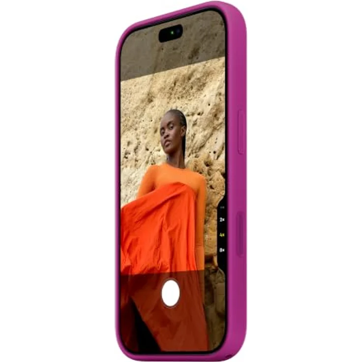 Apple Silicone Case iPhone 18 Pro, Magenta, MagSafe kompatibel mit Mikrofaser-Futter und optimalem Schutz – Bild 5