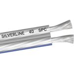 OEHLBACH Silverline SP-40 - Stereo HI-FI Lautsprecherkabel - Boxenkabel mit SPOFC (versilbertes Kupfer) 2x4mm² - Mini Spule Lautsprecher Kabel - 4m
