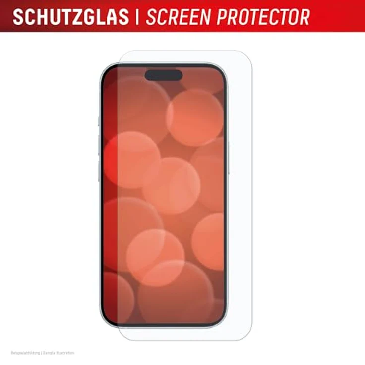 Displex Smart Glass (9H) für Apple iPhone 15 Plus/15 Pro Max/16 Plus, Montagesticker, unzerbrechlich, ultra-dünn, unsichtbar – Bild 4