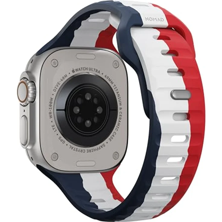 Nomad Smartwatch-Armband Sport Band 42/44/45/49mm Summer Games, atmungsaktives Fluorkautschuk Design in Paris inspiriert – Bild 5