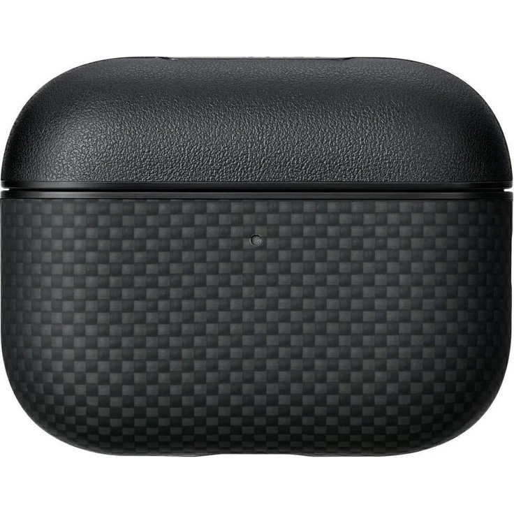 Pitaka Case Aramid Fiber für AirPods Pro 3, Kopfhörerschutzhülle in Schwarz-Grau, strapazierfähiges Design