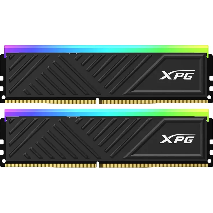 Adata DDR4 16GB 3600-18 K2 XPG Spectrix D35G RGB black RAM - 2 x 8GB, 3600 MHz, DDR4-RAM, DIMM, Schwarz