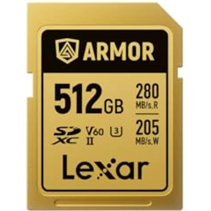 Lexar SDXC Pro Gold Series ARMOR UHS-II V60, 512 GB Speicherkarte mit Edelstahlkern, IP68, 280 MB/s Lesegeschwindigkeit, wasserdicht und stoßfest – Bild 9