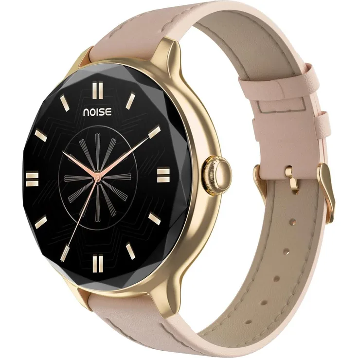 Noise Diva Smartwatch (Pink), 1,1 Zoll AMOLED-Display, Gesundheitstracker mit BT-Anruffunktion und KI-Sprachassistent, 100 Sportmodi