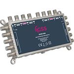 GSS 9/8 Multischalter 0 Watt im Standby 8 Teilnehmer 2 Satelliten - Matrix, Multiswitch für Satellitenschüssel, Digital HDTV 4K 8K TV, Fernseher, Sat Anlage, Receiver - Verteiler, Schalter (SDZW908)