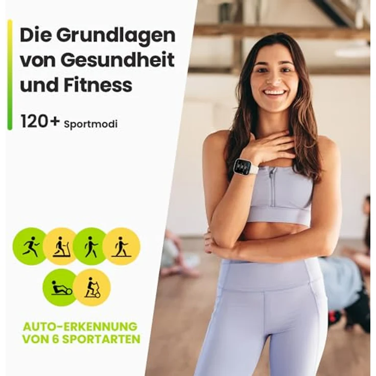 Amazfit Bip 5 Unity 46mm Smart Watch Fitness-Aktivitäts-Tracker mit 11-Tage-Akku, 120+ Sportmodi, Bluetooth-Telefonanrufe, Gesundheitsüberwachung, anpassbare Watch Faces - Schwarz – Bild 5