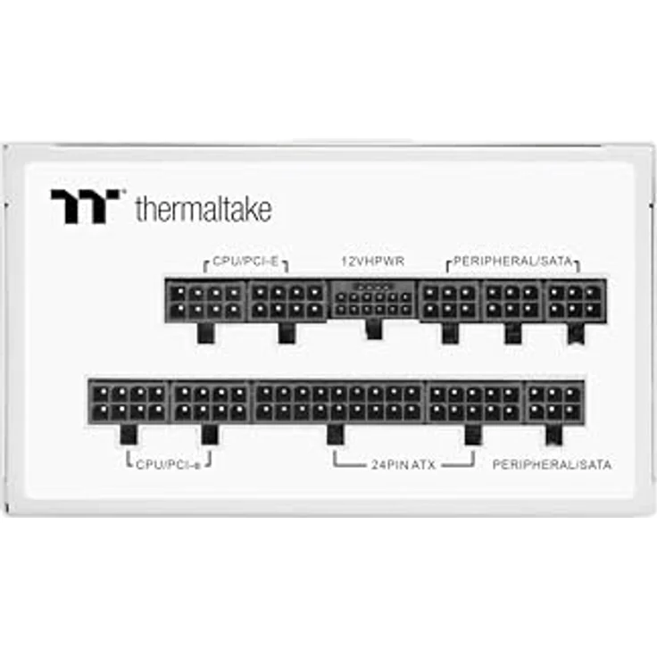 Thermaltake Toughpower GF3 1200W PC-ATX-3.0-Netzteil PCIe Gen 5.0 80-Plus-Gold voll-modular leiser 140 Lüfter EU Zertifiziert Snow Edition - Preisvergleich – Bild 4