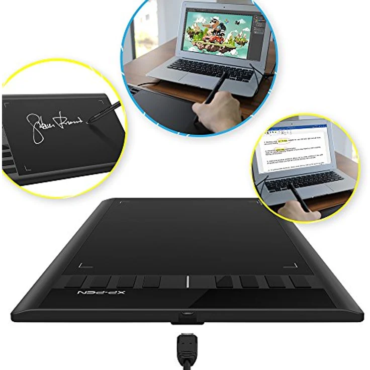 XP-PEN Star 03 V2 Grafiktablett, 10''x6 Zeichentablett mit 8192 Druckstufen und 266 RPS für PC (Win/Mac/Chrome OS) – Bild 6