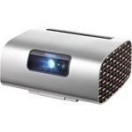 ViewSonic M10 Tragbarer RGB Laser Smart Projektor mit Harman Kardon Lautsprecher, Silber