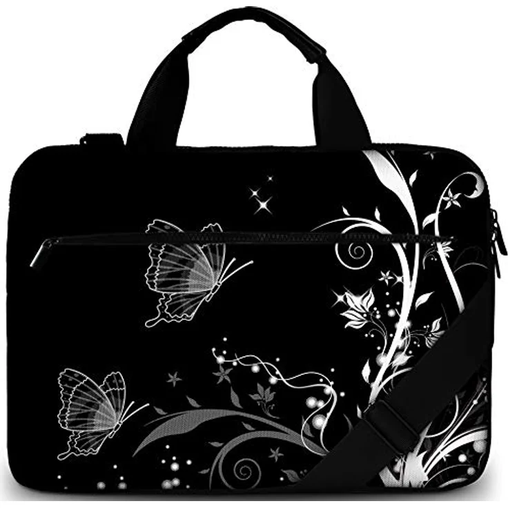 Sidorenko Laptoptasche 17/17,3 Zoll - Moderne Notebooktasche aus Canvas - Hochwertige Laptop Tasche - Schmutz- & Wasserabweisende Laptop Bag mit Zubehörfach – Bild 1