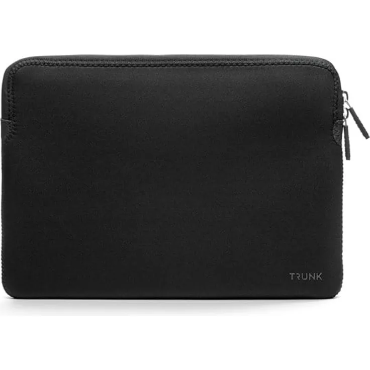 Trunk Neoprene Sleeve für MacBook Air 15" (M2/M3/M4), schwarzes Neopren, wasserabweisend, kratzfester Reißverschluss