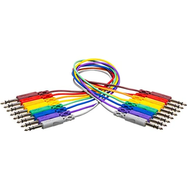 Hosa CSS845 Patchkabel (6,3mm TRS-Beidseitig 1,5m) (8er Pack)