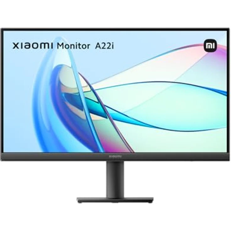 Xiaomi A22i Monitor 22 Zoll - Full-HD VA, 75Hz, 6ms, 99% sRGB, Low Blue Light, 3000:1 Kontrast, 250nits, Rahmenlos, Schwarz – Bild 1