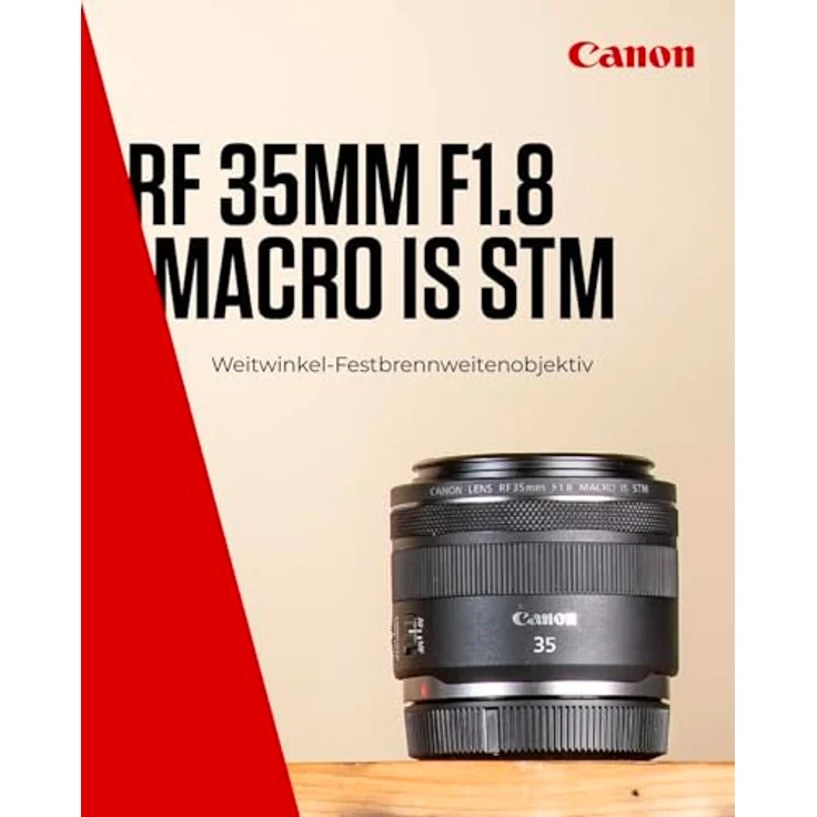 Canon Objektiv RF 35mm F1.8 IS STM Makro für EOS R (Festbrennweite, 52mm Filtergewinde, Bildstabilisator, Autofokus) schwarz – Bild 3