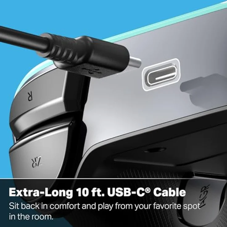 PowerA NSW2 Controller Advantage Wired, Gaming Controller mit 3 m USB-Kabel, 2 programmierbaren Tasten, Mehrfarbig – Bild 5