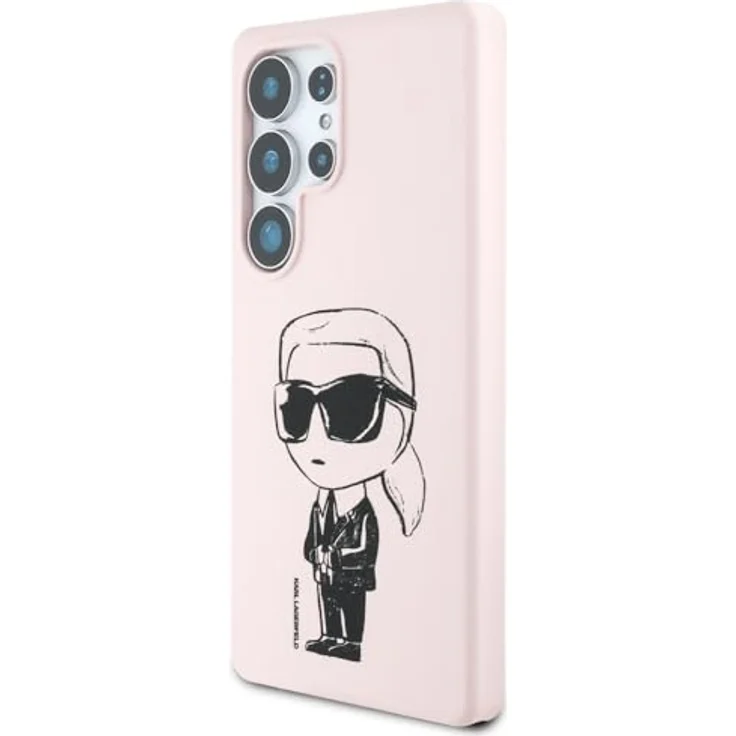 CG MOBILE Silikon Graffiti Ikonik Printed Logo Hülle für Samsung Galaxy S25 Ultra, MagSafe-kompatibel, rosa – Bild 2