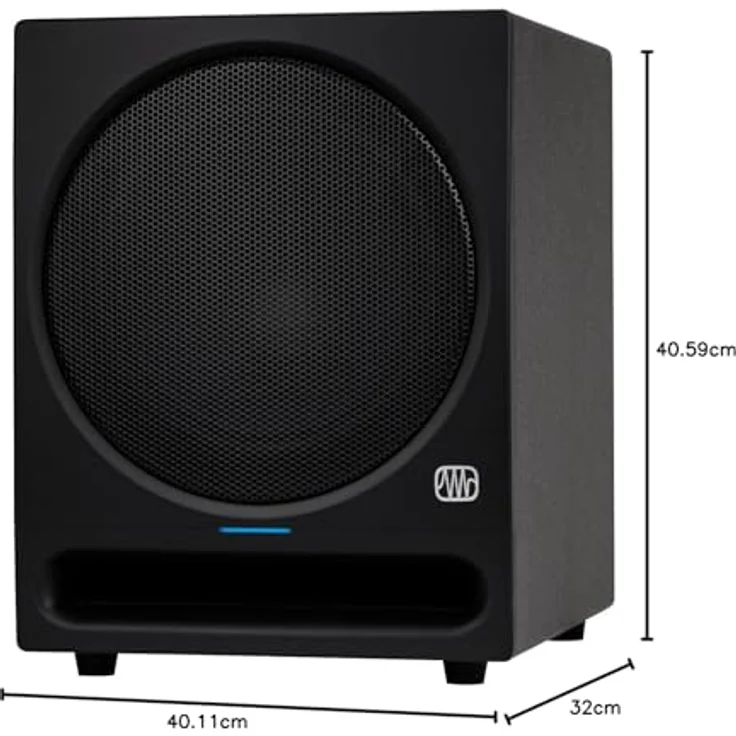 Presonus Eris Pro Sub 10 Studio Subwoofer, aktiver Subwoofer mit 10-Zoll-Tieftontreiber, 170 W RMS, schwarz – Bild 4