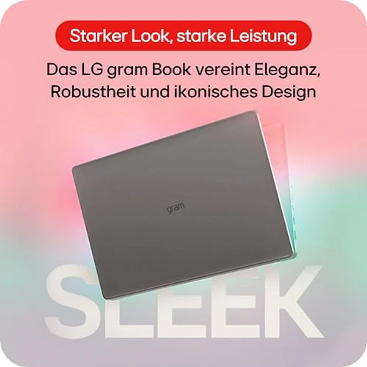 LG gram Book 15U50T-G.AA56G, 15,6 Zoll Notebook mit Intel Core i5-1345U, 16 GB RAM, 512 GB SSD, grau – Bild 2