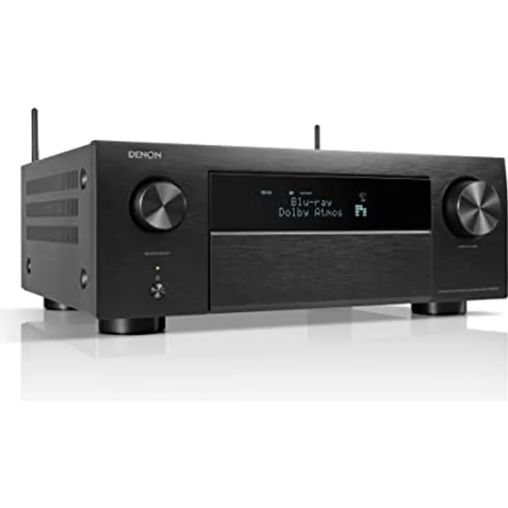 Denon AVC-X4800H 9.4-Kanal AV-Receiver, Verstärker mit Auro-3D, Dolby Atmos, DTS:X,6 "8K-Eingängen und 3 Ausgängen, Bluetooth, Airplay 2, HEOS-Multiroom, Alexa kompatibel, Schwarz