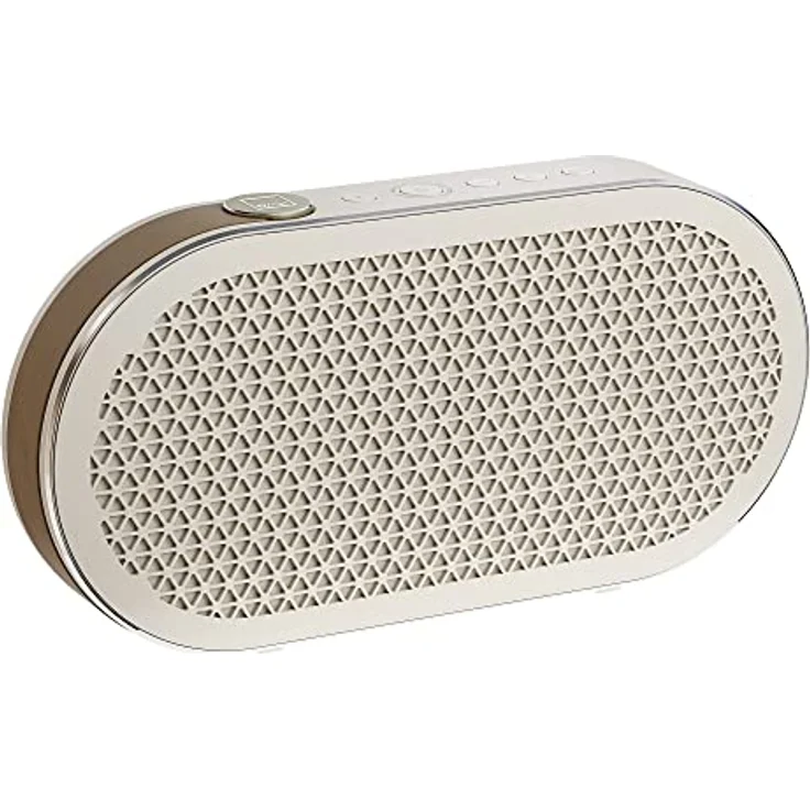Dali Katch G2 Tragbarer Bluetooth-Lautsprecher, Kabellos, Kompakt, Outdoor-Lautsprecher, 30 Stunden Spielzeit, mit Stoff-Staubschutzkappe, Druckpegel 95 dB, Caramel White – Bild 1