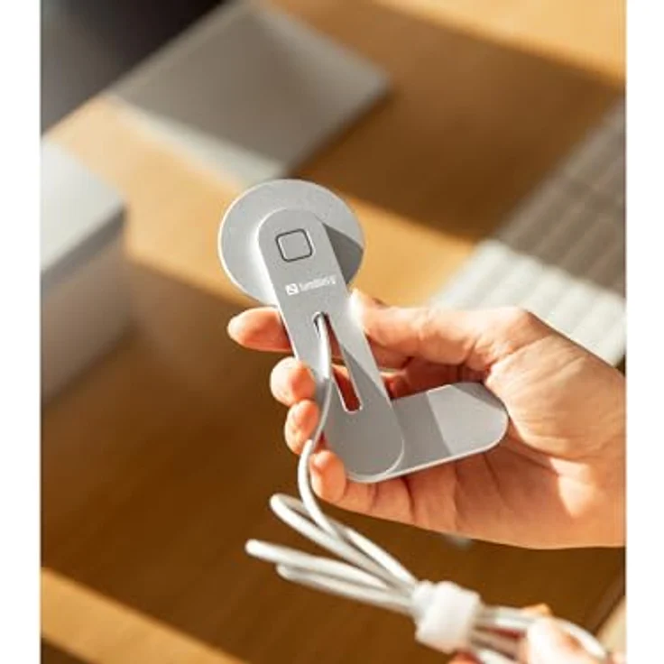 Sandberg ScreenMount Magnet Charger 15W, Wireless Charger für Smartphones, grau – Bild 7