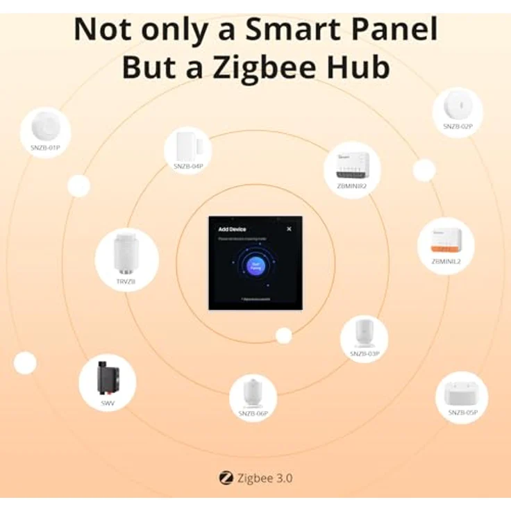 Sonoff NSPanel86PW, Smart Home Hub mit WiFi und Zigbee Unterstützung, Weiss – Bild 7