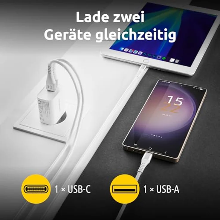 Intenso Intenso Power Adapter 30W, USB-A und USB-C Induktions-Ladegerät für schnelles und effizientes Laden – Bild 3