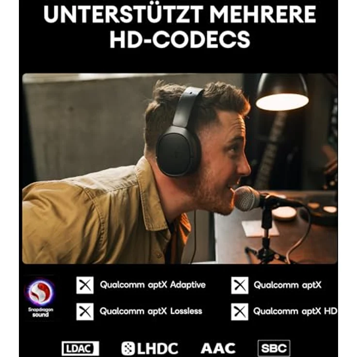 Edifier STAX Spirit S5 Wireless Planarer Magnet Kopfhörer, Snapdragon Klang, aptX Adaptive, Hi-Res Audio (LDAC LHDC), Bluetooth 5.4, 80Std. AKKU – Bild 4