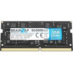 BRAINZAP 32GB DDR4 RAM SO-DIMM PC4-3200AA 2Rx8 3200 MHz 1.2V CL22 Notebook Laptop Arbeitsspeicher, Dual Rank, Lebenslange Garantie, Markenchips