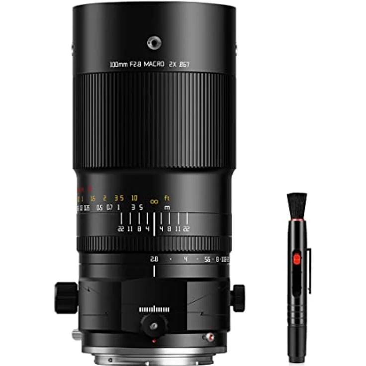 TTartisan 100mm F/2.8 2X Ultra Makro Tilt-Shift-Objektiv, kompatibel mit Canon RF-Mount, manuelles Fokusdesign, hohe Auflösung, Bokeh-Blende – Bild 1