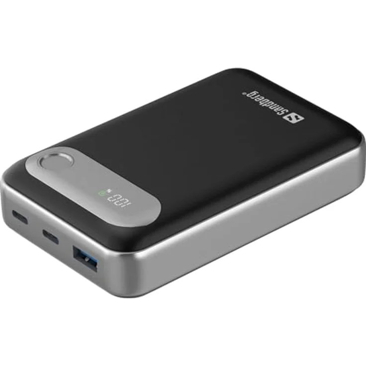 Sandberg Travel Powerbank 20000 PD35W, 421-41, leistungsstark mit USB-C Power Delivery und 35W Ausgang